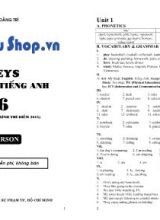 Bài tập Tiếng Anh 6 (Theo chương trình thí điểm 2015) - Lưu Hoằng Trí